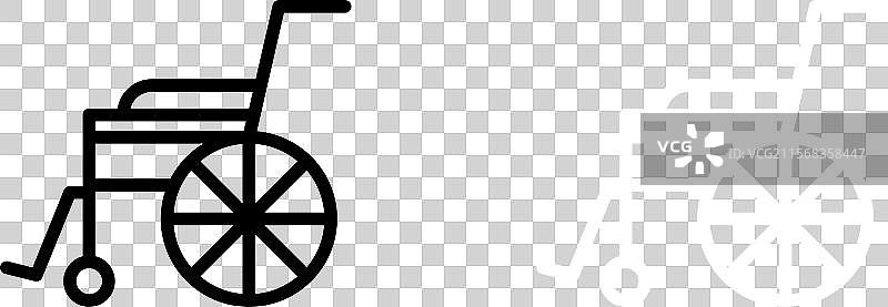 轮椅图标集 残疾 残障 轮子图片素材