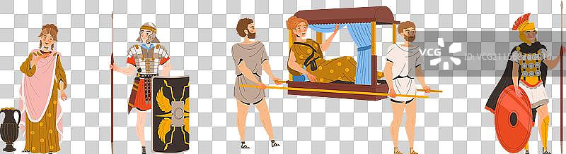 古罗马人的文化特征或民族性格图片素材