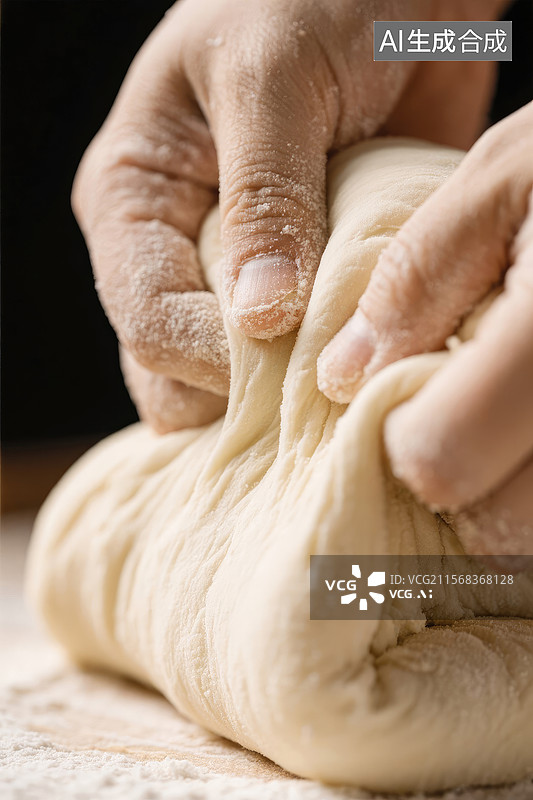 【AI数字艺术】用心揉面，烘焙完美面包图片素材
