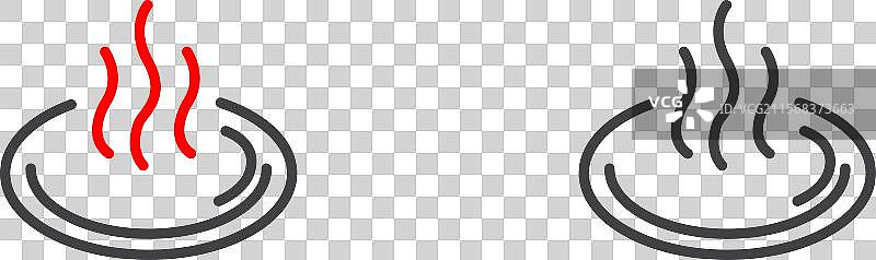 温泉图标集 日本泡澡符号 经典图片素材