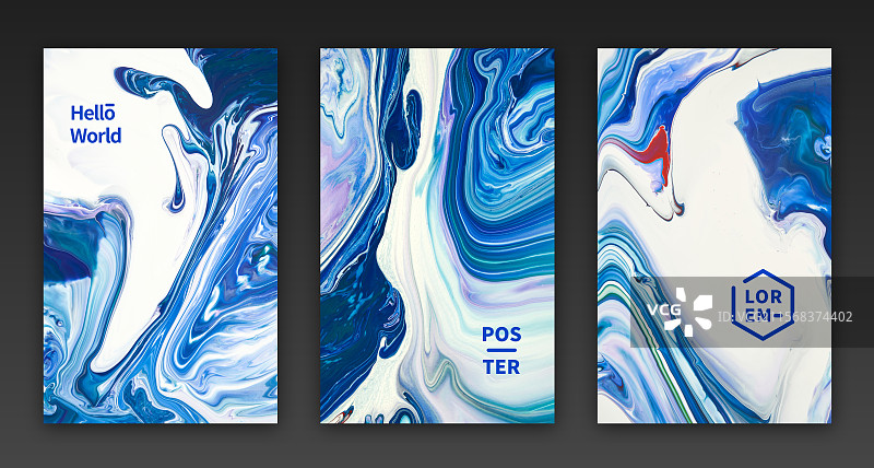 自然抽象流体艺术装饰海报图片素材