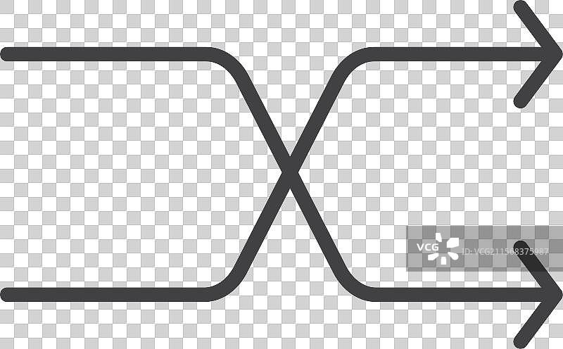 随机循环图标集，重复、切换符号图片素材