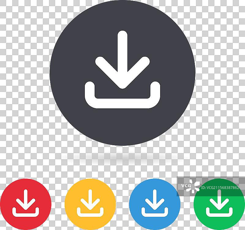 下载图标和加载互联网数据符号图片素材