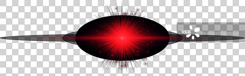 红色水平光效镜头光晕图片素材