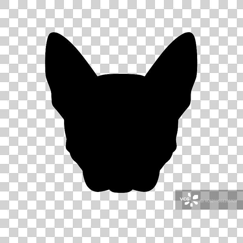 波士顿梗 - 极简和简单的轮廓图片素材