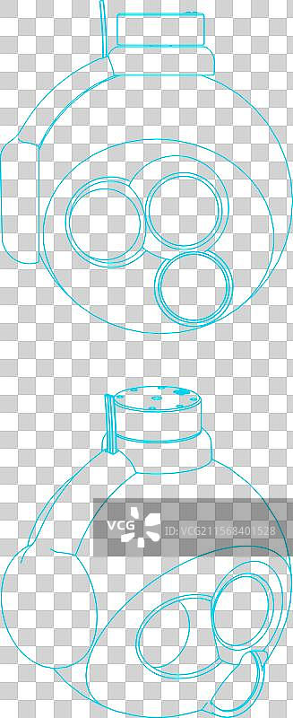 封闭球体云台相机图纸图片素材