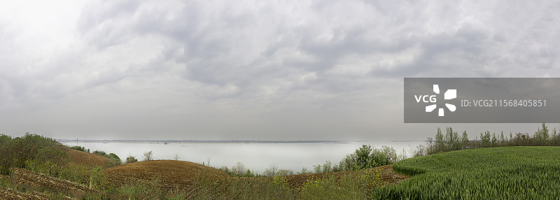 宜城汉江全景图片素材