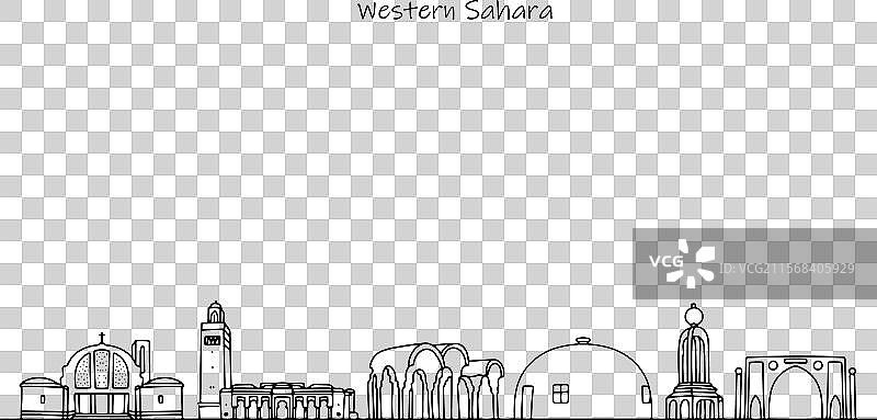 西撒哈拉的风景图片素材