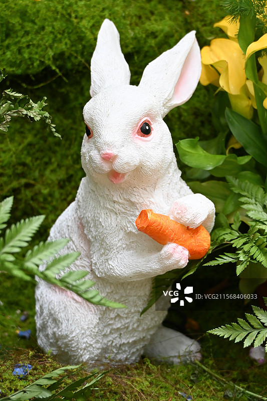 可爱的迷你兔子像图片素材