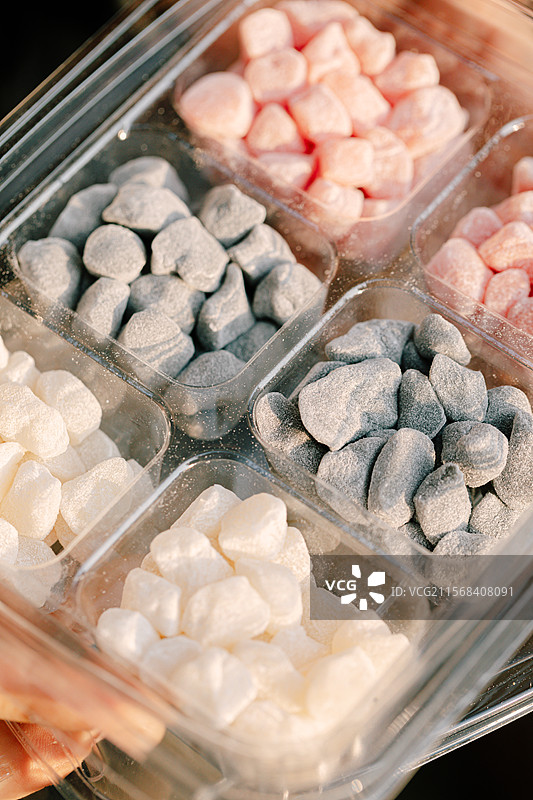 汤果糕糕点软糖糯叽叽零食小零食薄荷糖桔子糖图片素材