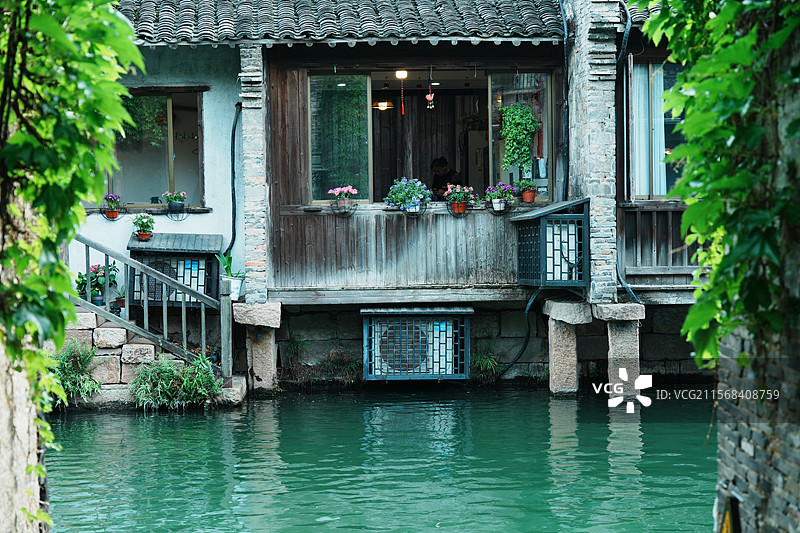 浙江，乌镇，江南水乡，西栅景区图片素材