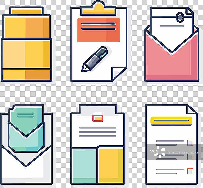 多彩的各种文件图片素材