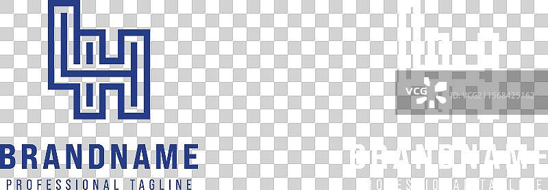 适合任何场合的LH字母单字母标志图片素材