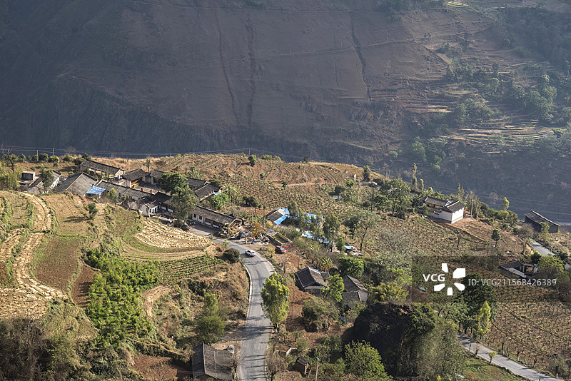 云南省丽江市永胜县金官镇地貌景观图片素材