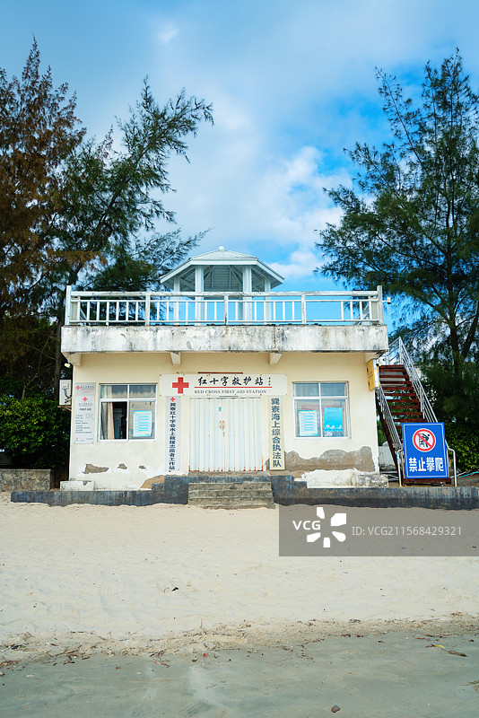 中国广东省惠州市惠东县平海镇巽寮湾滨海旅游度假区，金银滩沙滩，自然风光！图片素材