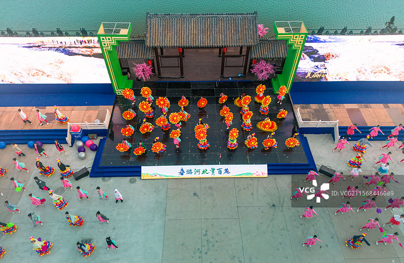 青县司马庄村春季赏花节图片素材