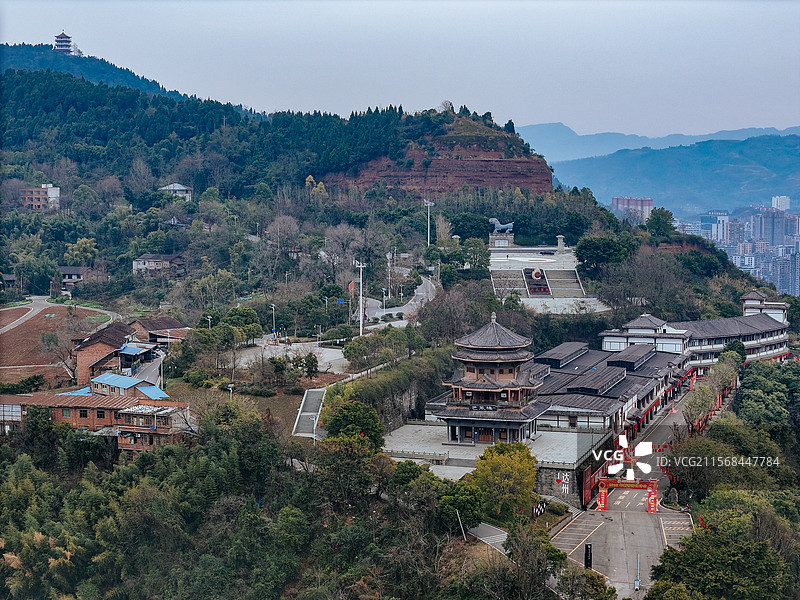 达州市 通川区 廖家湾 凤凰山 朝阳东路 城市图片素材