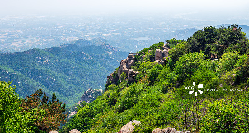 山东泰安市徂徕山国家森林公园太平顶图片素材