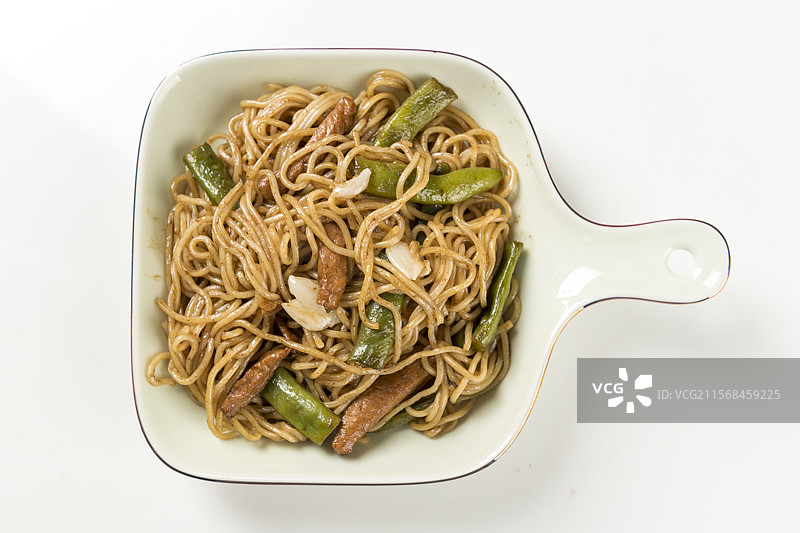 豆角焖面图片素材