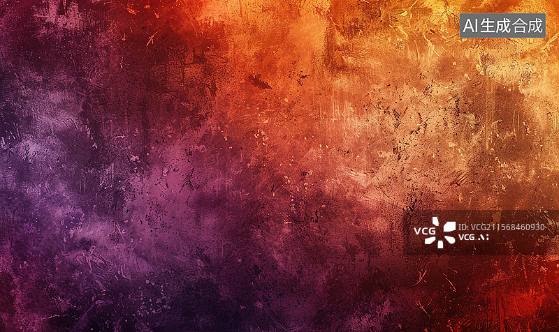 【AI数字艺术】创意抽象商业背景橙色深红色调复古纹理设计包装、壁纸和海报设计的做旧图案美学图片素材