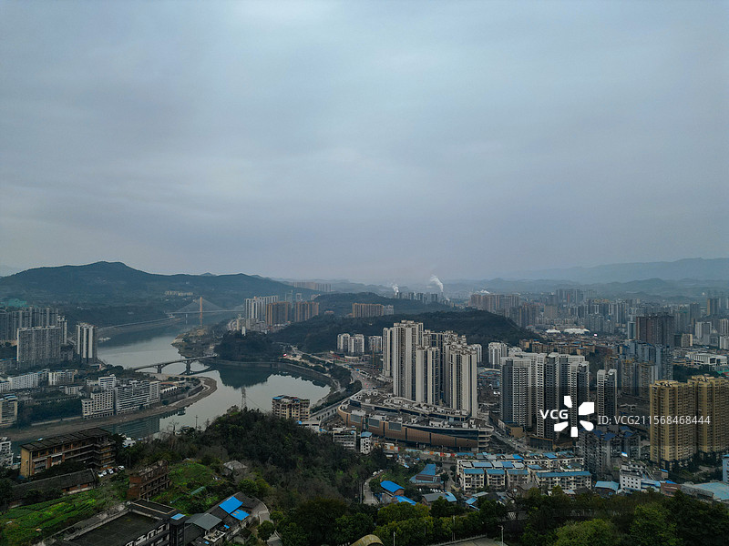 达州市 通川区 廖家湾 凤凰山 朝阳东路 城市图片素材