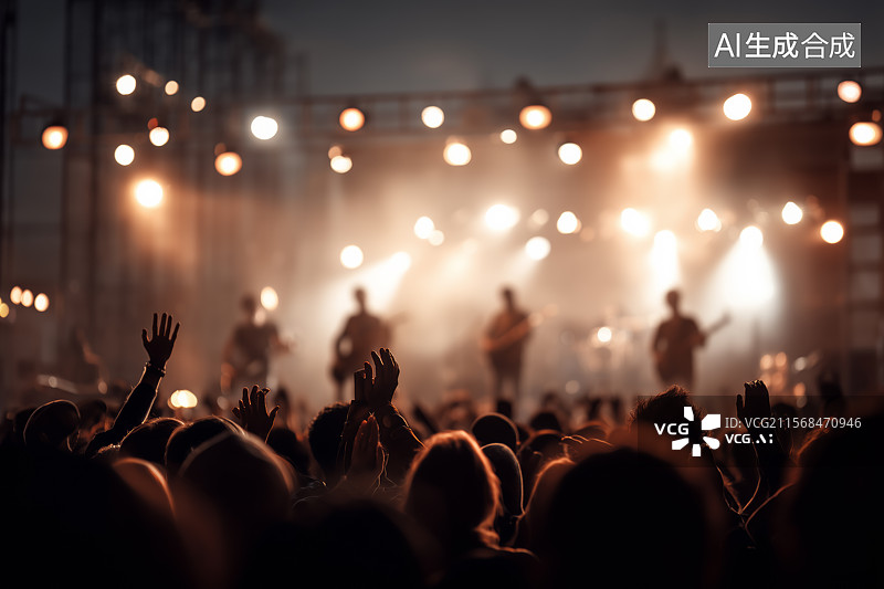 【AI数字艺术】酒吧演唱会表演图片素材