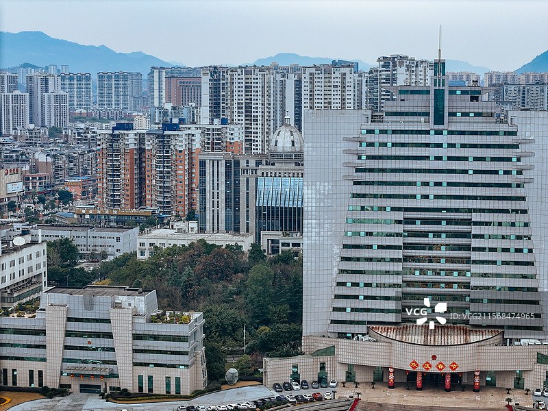达州市 通川区 廖家湾 凤凰山 朝阳东路 城市图片素材
