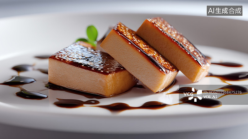 【AI数字艺术】美味的鹅肝图片素材