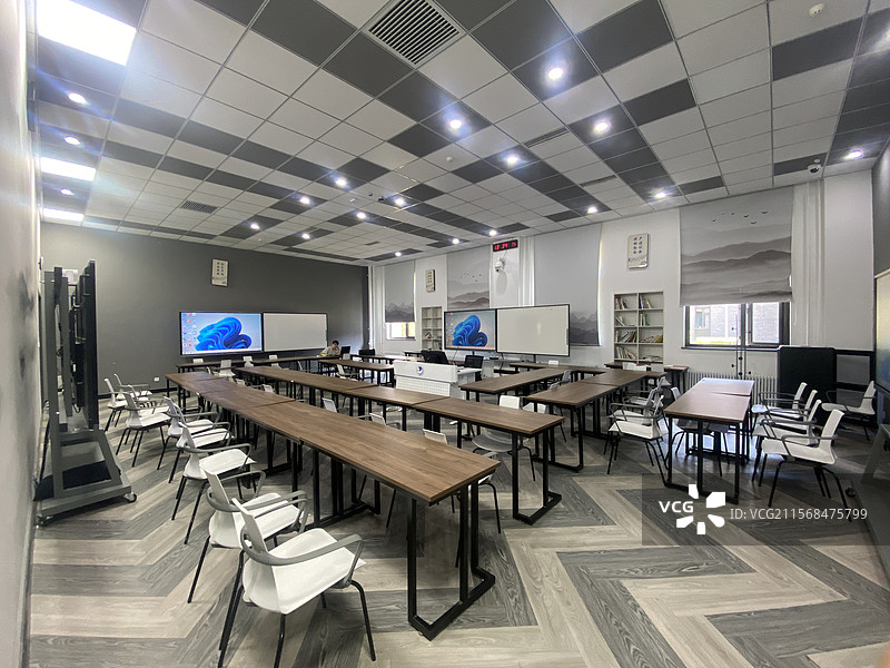 北京邮电大学沙河校区的教室图片素材