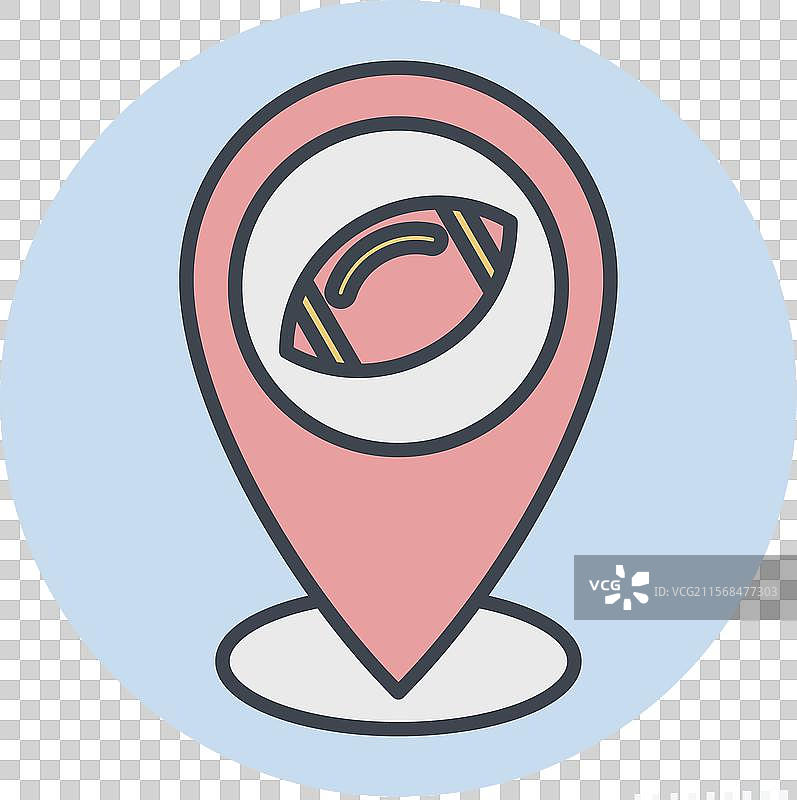 与橄榄球符号颜色相关的图标占位符图片素材