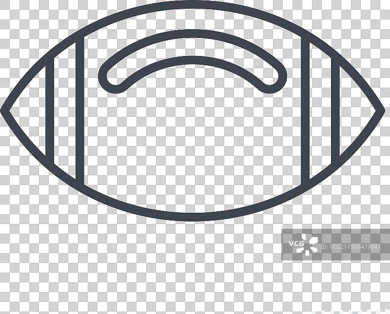 橄榄球相关的橄榄球符号图标线条图片素材