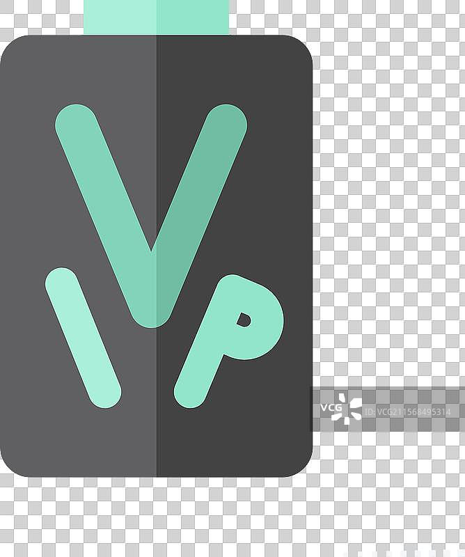 与橄榄球相关的VIP通行证图标，扁平风格图片素材