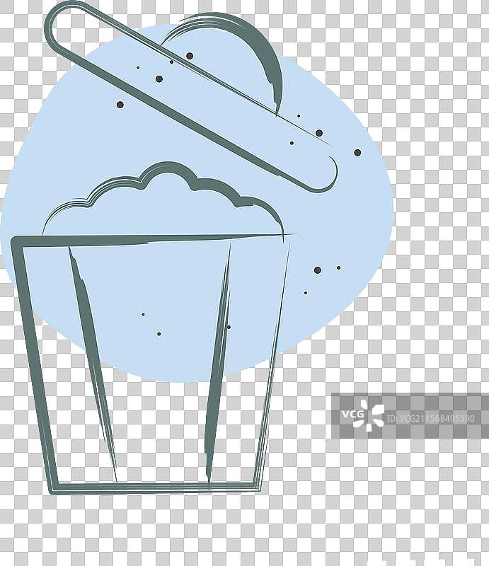 与删除符号相关的废物图标彩色斑点图片素材