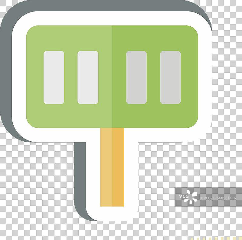 与橄榄球相关的简单记分牌贴纸图片素材