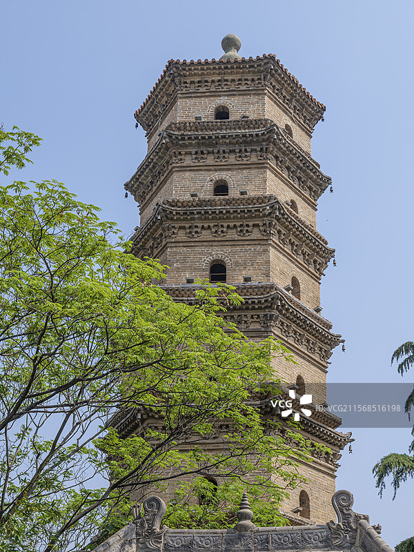 河南省新乡市延津县大觉寺万寿塔图片素材