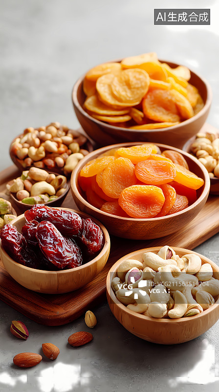 【AI数字艺术】春节假日干果蜜饯拼盘图片素材