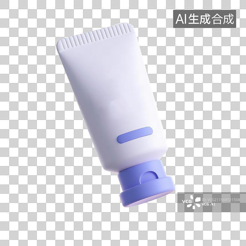 【AI数字艺术】卡通风格3D渲染护手霜图片素材