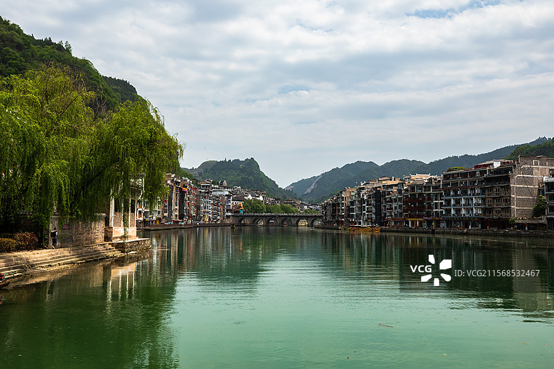 镇远古镇舞阳河风景图片素材