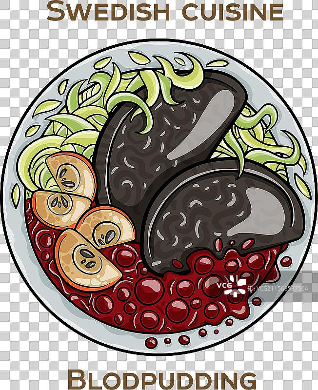 血肠，也被称为黑肠，是一种图片素材