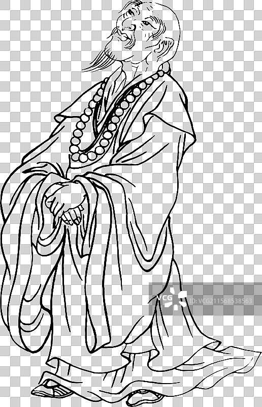 中国文化 神话 传统文化 插画 人物 古代人图片素材