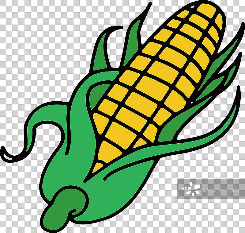 玉米 玉米面 苞米 打岔粥 简笔画 设计 元素 蔬菜 点缀 食材图片素材