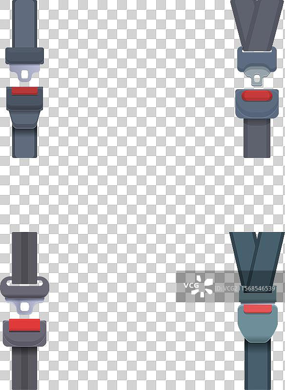 汽车安全带图标集图片素材