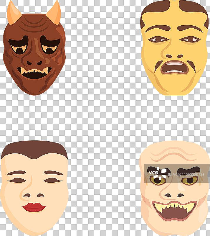 各种戏剧面具图片素材