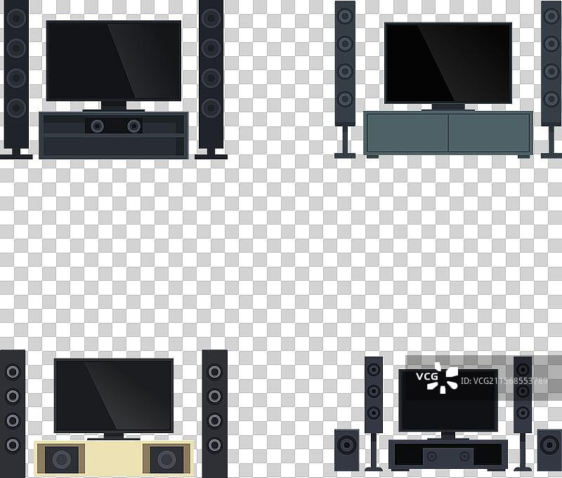 家庭影院系统图标图片素材