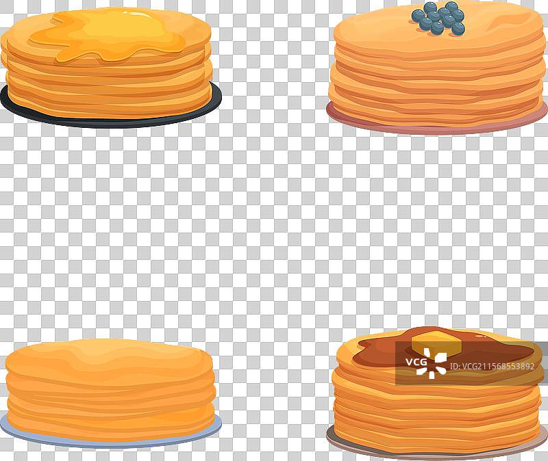 各种叠放的煎饼组合图片素材