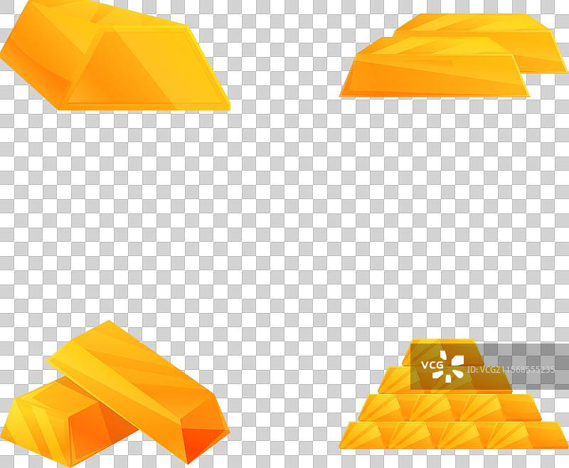 金色条形和金字塔组合图片素材