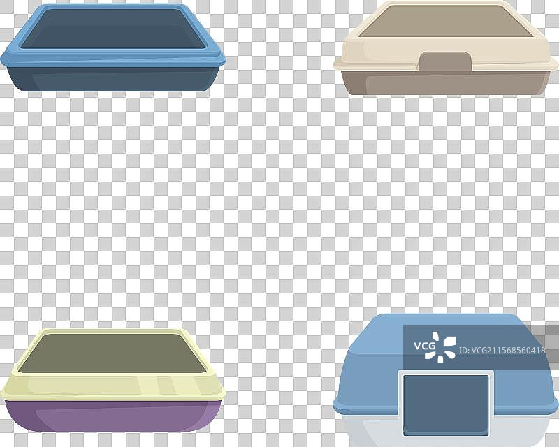 各种泡沫塑料食品容器图片素材