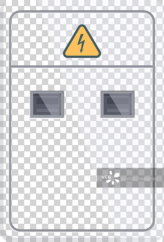带有两个窗户的高灰色电气面板图片素材
