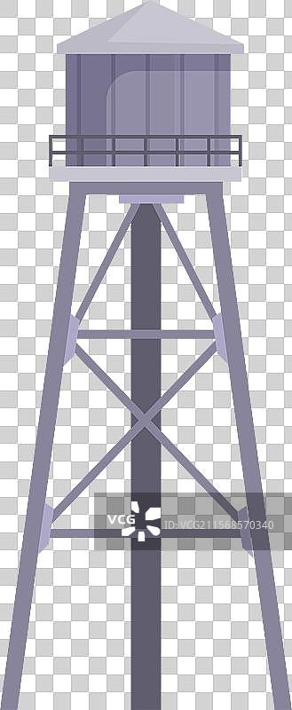 为城市提供水源的高水塔图片素材