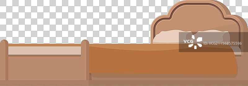 带有木框和枕头的大双人床图片素材